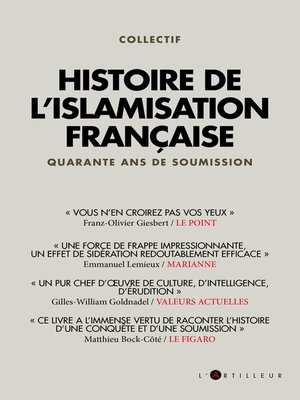 cover image of Histoire de l'islamisation française 1979--2019